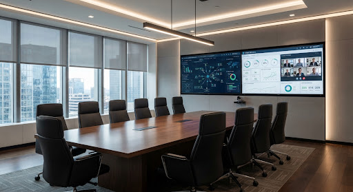 Ultra-premium executive corporate board room and secure war room